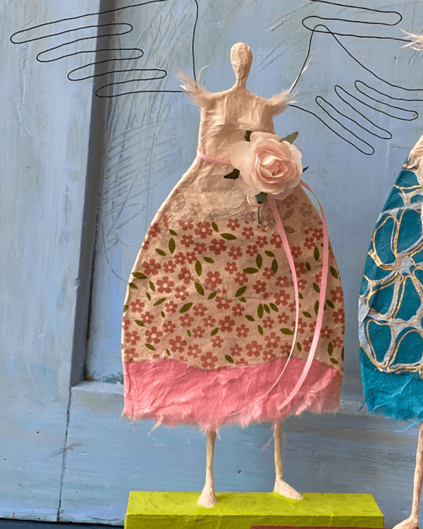 LAL – Kurse – Onlinekurse on demand – Drahtengel frisch-fröhlich Drahtengel aus Papier frisch-fröhlich